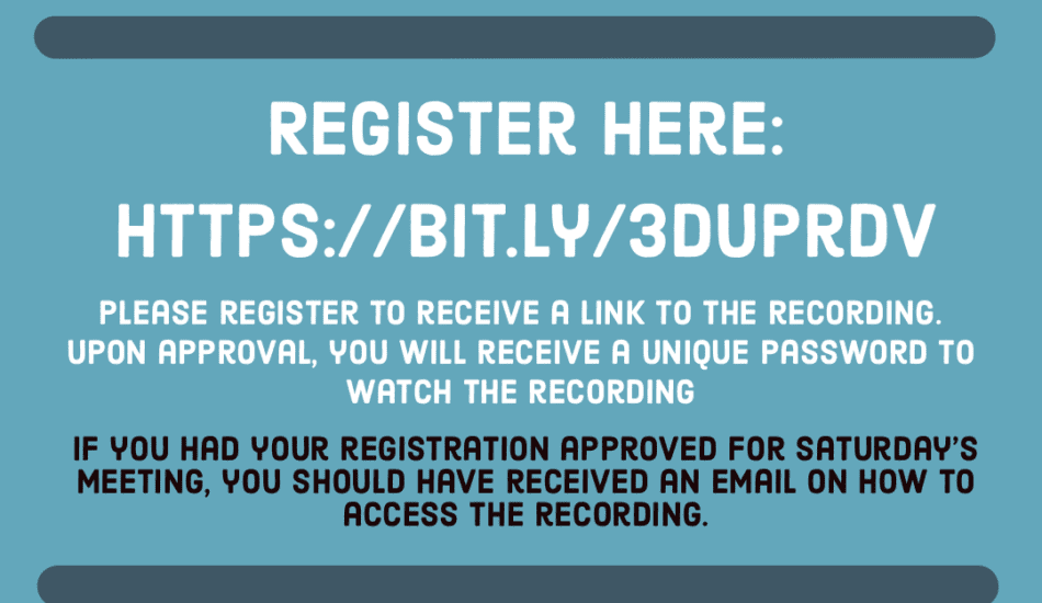 Missed the Membership Meeting? Register to Receive the Recording Here.
