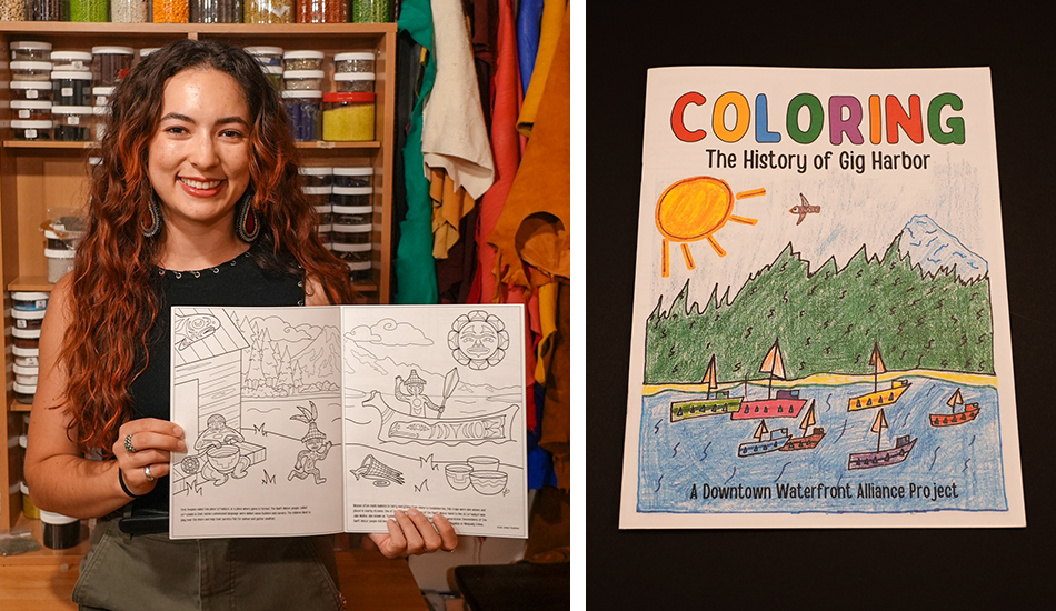 Puyallup Tribal member’s art featured in coloring book