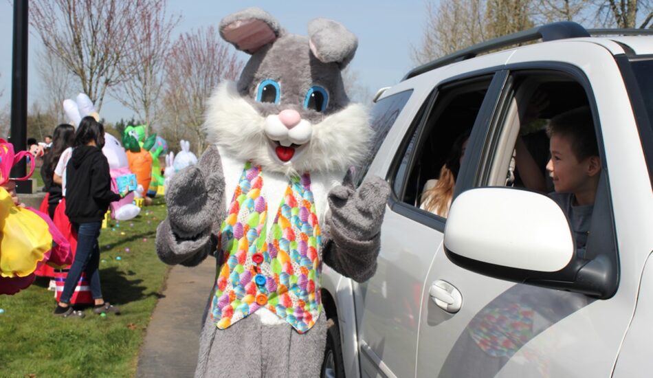 Tribal Youth Participate in Drive-through Easter Event