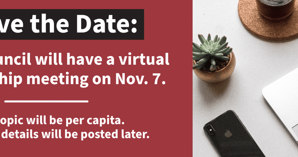 Save the Date: Tribal Council Virtual Membership Meeting, Nov. 7