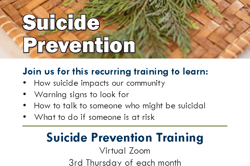 Puyallup Tribal Health Authority Suicide Prevention
