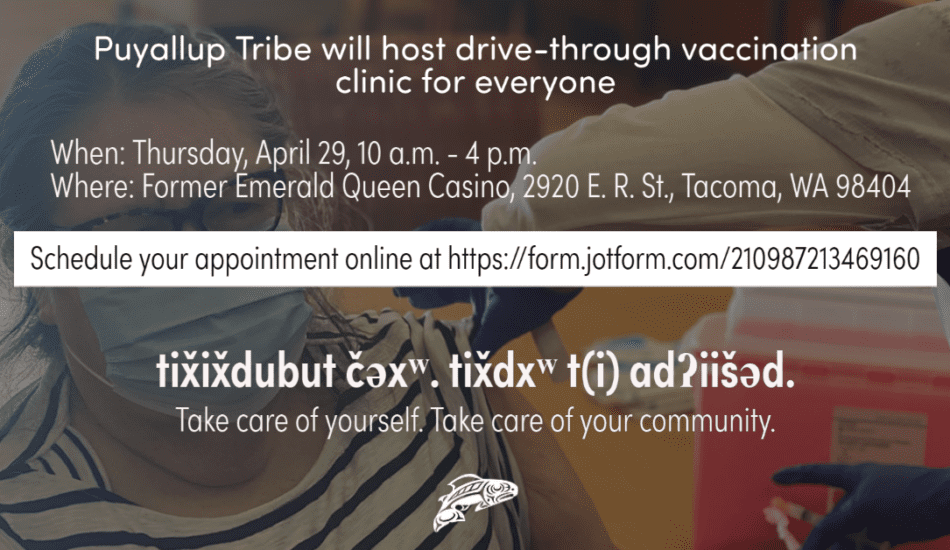 Tribe will host drive-through vaccination clinic for everyone