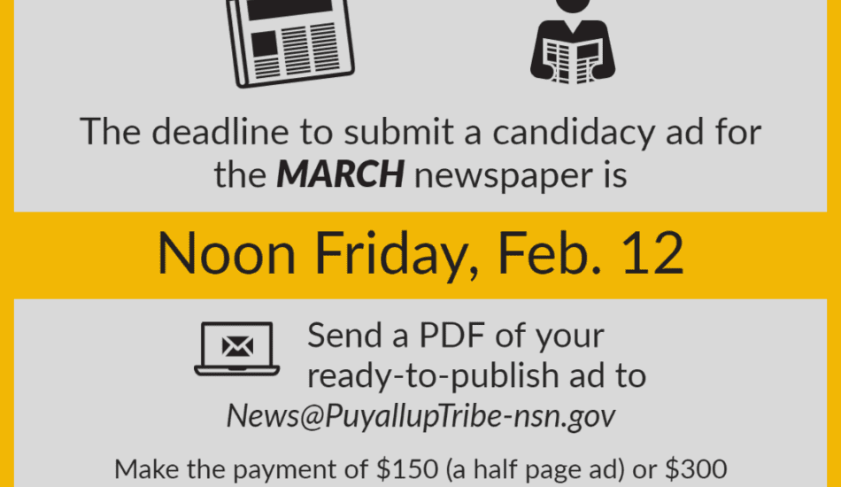 March Newspaper Council Candidacy Ad Deadline Noon Friday, Feb. 12
