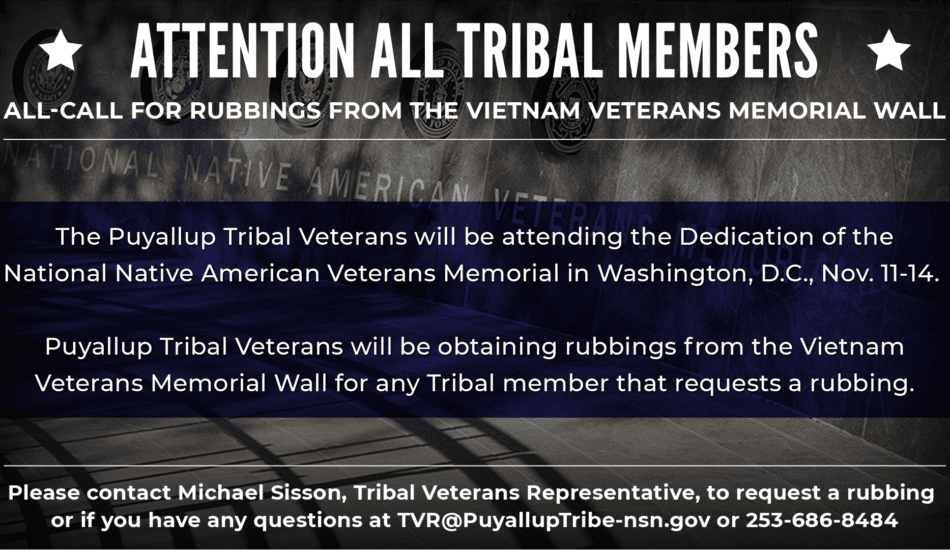 Veteran’s Vietnam Memorial Rubbings
